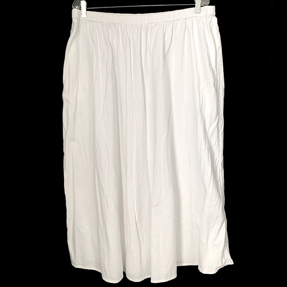 Caslon Linen Blend Midi Skirt